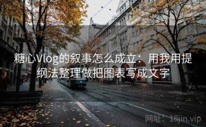 糖心Vlog的叙事怎么成立：用我用提纲法整理做把图表写成文字